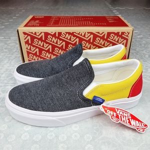 VANS 'Coastal' Classic Slip-On Women's 6.5 Grey